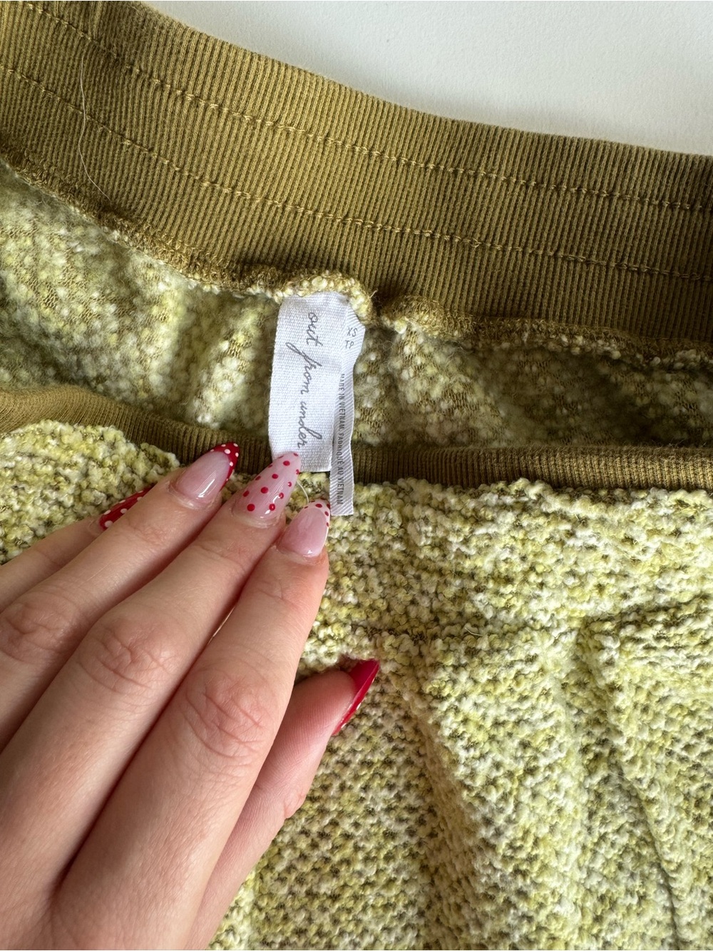 Urban Outfitters Textured Wide-Leg Pants in Pale Yellow